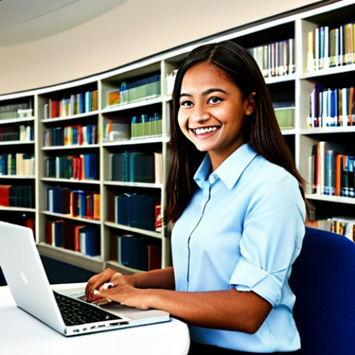 Home 4 Aspiring Professional**
* **Subject:** A young adult student, smiling confidently.
* **Clothing:** Smart casual attire, such as a button-down shirt and slacks (male) or a blouse and skirt (female), fully clothed.
* **Environment:** A bright and modern library or study area, surrounded by books and computers.
* **Details:** Holding a textbook about computer graphics, with a laptop displaying coding or design software in the background.
* **Modifiers:** "Professional", "modest", "appropriate attire", "perfect anatomy", "natural pose", "safe for work", "high quality", "well-formed hands", "proper finger count".
**