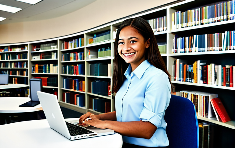 Aspiring Professional**
* **Subject:** A young adult student, smiling confidently.
* **Clothing:** Smart casual attire, such as a button-down shirt and slacks (male) or a blouse and skirt (female), fully clothed.
* **Environment:** A bright and modern library or study area, surrounded by books and computers.
* **Details:** Holding a textbook about computer graphics, with a laptop displaying coding or design software in the background.
* **Modifiers:** "Professional", "modest", "appropriate attire", "perfect anatomy", "natural pose", "safe for work", "high quality", "well-formed hands", "proper finger count".
**